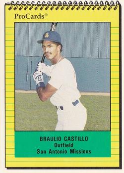 1991 ProCards #2987 Braulio Castillo Front