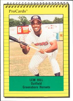 1991 ProCards #3074 Lew Hill Front