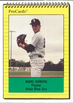 1991 ProCards #3237 Marc Kubicki Front