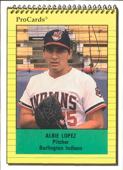 1991 ProCards #3300 Albie Lopez Front