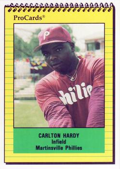 1991 ProCards #3461 Carlton Hardy Front