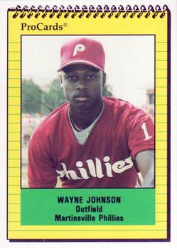 1991 ProCards #3467 Wayne Johnson Front