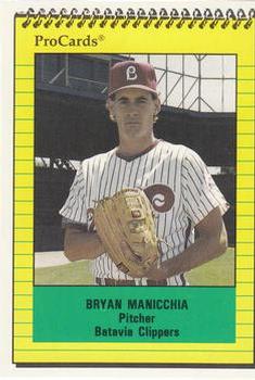 1991 ProCards #3481 Bryan Manicchia Front