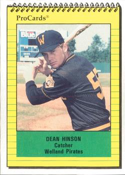 1991 ProCards #3576 Dean Hinson Front