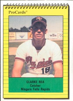 1991 ProCards #3638 Clarke Rea Front