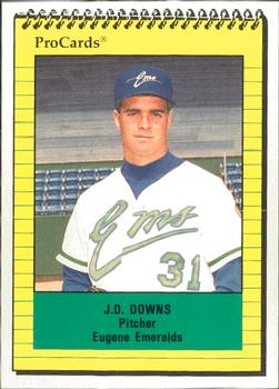 1991 ProCards #3717 J.D. Downs Front