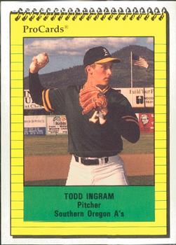 1991 ProCards #3835 Todd Ingram Front