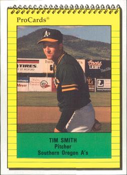 1991 ProCards #3843 Tim Smith Front