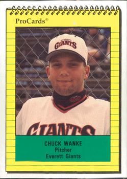 1991 ProCards #3914 Chuck Wanke Front