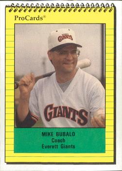 1991 ProCards #3934 Mike Bubalo Front