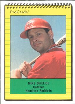 1991 ProCards #4041 Mike DiFelice Front