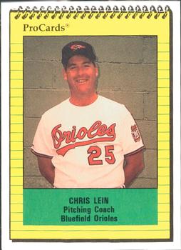 1991 ProCards #4142 Chris Lein Front
