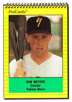 1991 ProCards #4251 Don Meyers Front