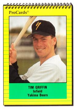 1991 ProCards #4253 Tim Griffin Front