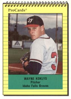 1991 ProCards #4322 Wayne Koklys Front