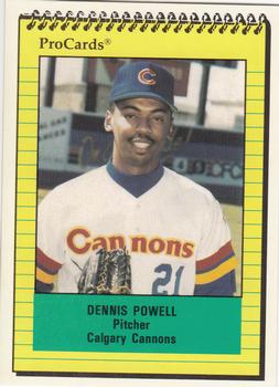 1991 ProCards #514 Dennis Powell Front