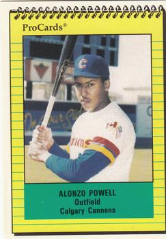 1991 ProCards #529 Alonzo Powell Front