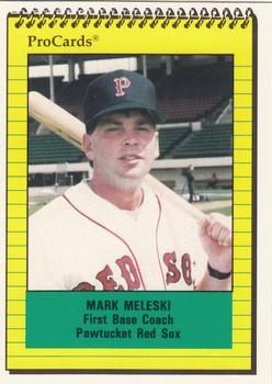 1991 ProCards #56 Mark Meleski Front