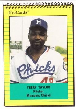 1991 ProCards #656 Terry Taylor Front
