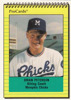 1991 ProCards #671 Brian Peterson Front