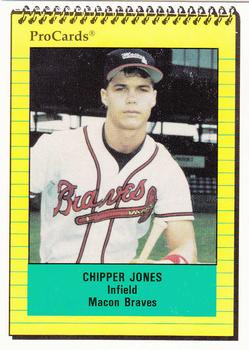 1991 ProCards #872 Chipper Jones Front
