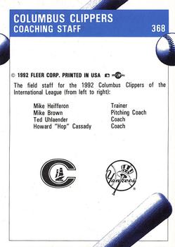 1992 Fleer ProCards #368 Mike Heifferon / Mike Brown / Ted Uhlaender / Howard 