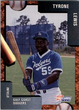 1992 Fleer ProCards #3574 Tyrone Lewis Front