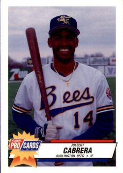 1993 Fleer ProCards Midwest League All-Stars #MDW-29 Jolbert Cabrera Front