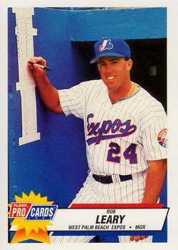 1993 Fleer ProCards #1357 Rob Leary Front