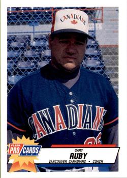 1993 Fleer ProCards #2614 Gary Ruby Front
