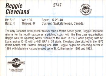 1994 Fleer ProCards #2747 Reggie Cleveland Back