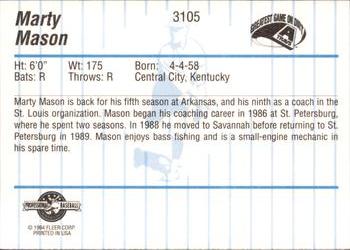 1994 Fleer ProCards #3105 Marty Mason Back
