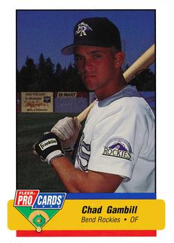 1994 Fleer ProCards #3606 Chad Gambill Front