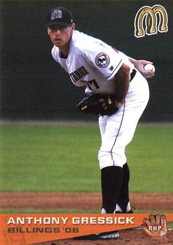 2006 Grandstand Billings Mustangs #NNO Anthony Gressick Front