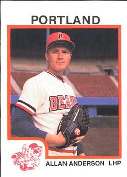 1987 ProCards #163 Allan Anderson Front