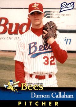 1997 Best Burlington Bees #4 Damon Callahan Front