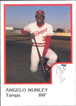 1986 ProCards Tampa Tarpons #NNO Angelo Nunley Front
