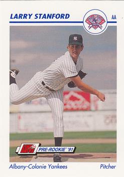 1991 Line Drive AA #20 Larry Stanford Front
