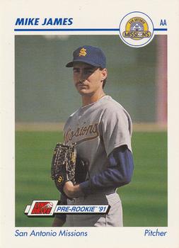1991 Line Drive AA #536 Mike James Front