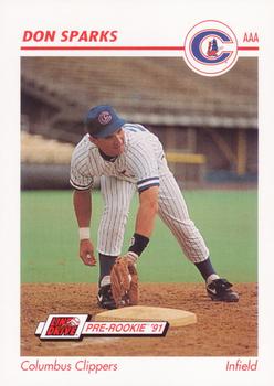 1991 Line Drive AAA #119 Don Sparks Front