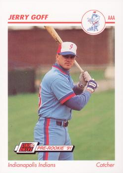 1991 Line Drive AAA #184 Jerry Goff Front