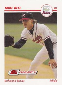 1991 Line Drive AAA #427 Mike Bell Front