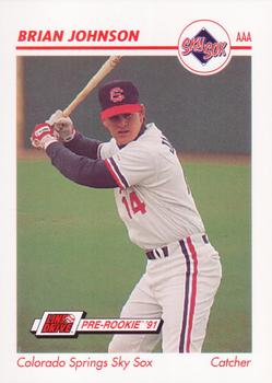 1991 Line Drive AAA #85 Brian Johnson Front