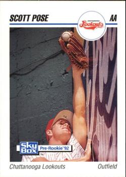 1992 SkyBox AA #85 Scott Pose Front