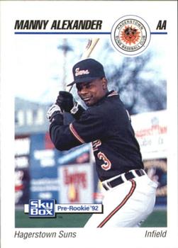 1992 SkyBox AA #104 Manny Alexander Front