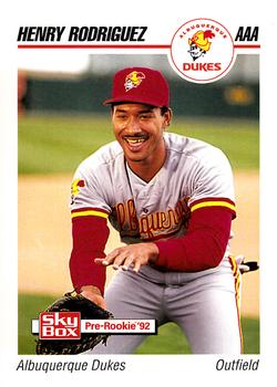 1992 SkyBox AAA #10 Henry Rodriguez Front