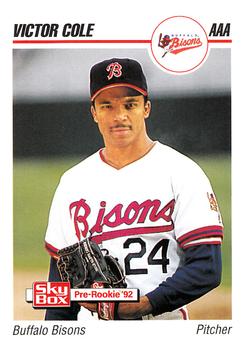 1992 SkyBox AAA #13 Victor Cole Front