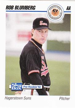 1992 SkyBox Team Sets AA #252 Rob Blumberg Front