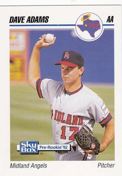 1992 SkyBox Team Sets AA #452 Dave Adams Front