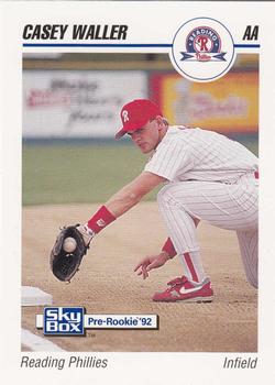1992 SkyBox Team Sets AA #546 Casey Waller Front